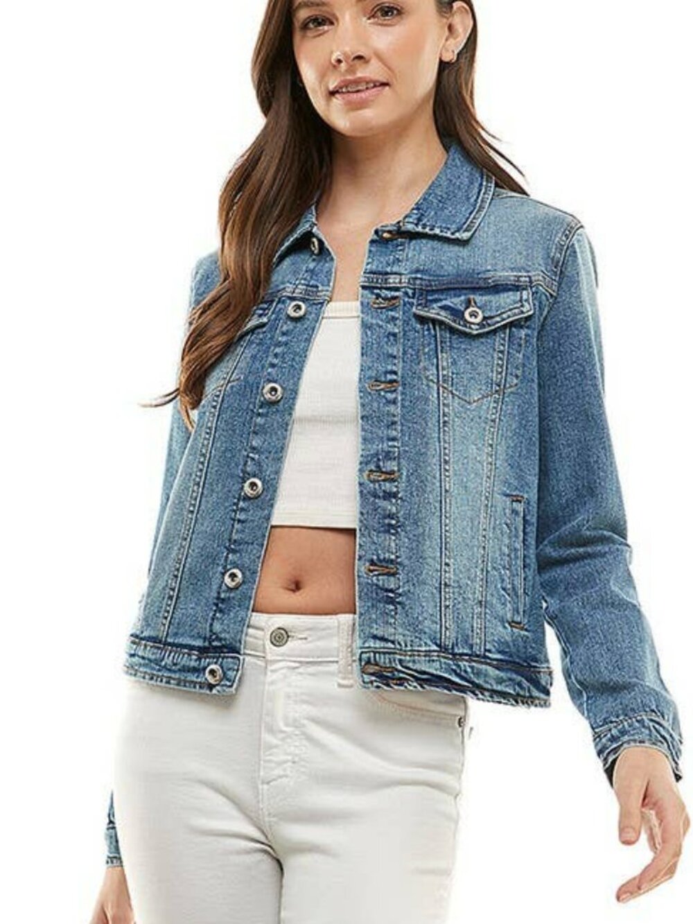 Ladies Stretch Denim Jacket